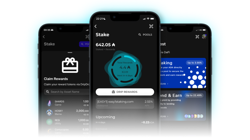 Begin Wallet Screens