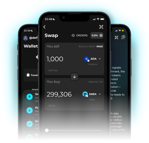 Begin Wallet Screens