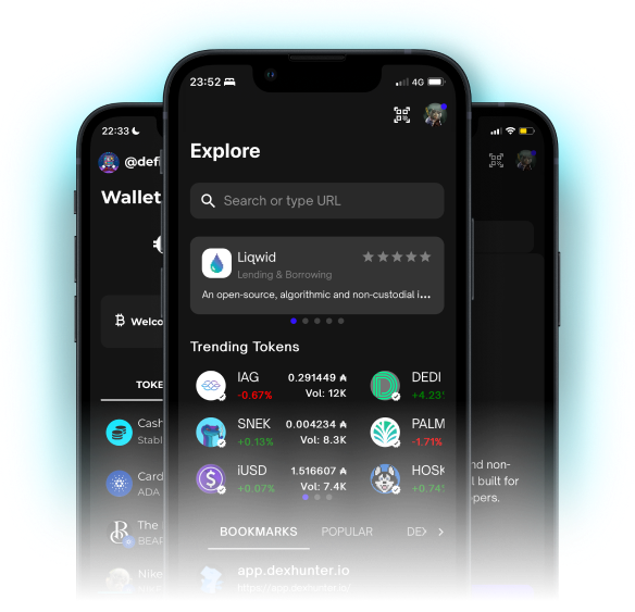 Begin Wallet Screens
