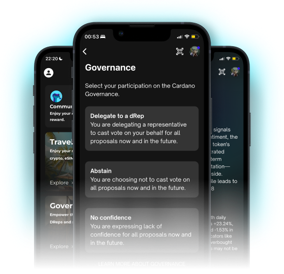 Begin Wallet Screens